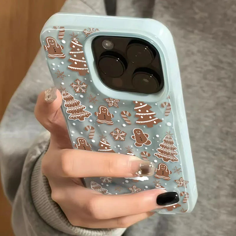 Festive White Snowflake Phone Case