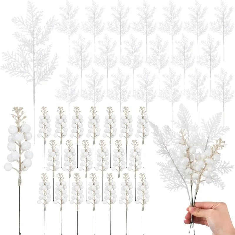 Glittering Holiday Berry Decor Set