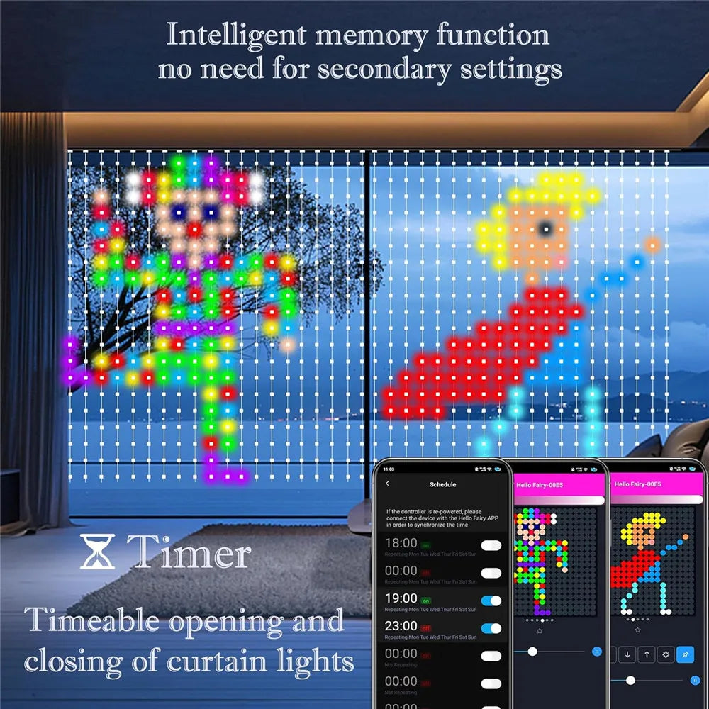 Enchanting RGB Smart Curtain Lights