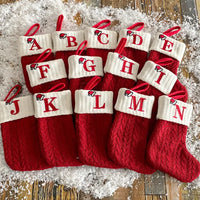 Personalized Xmas Alphabet Socks