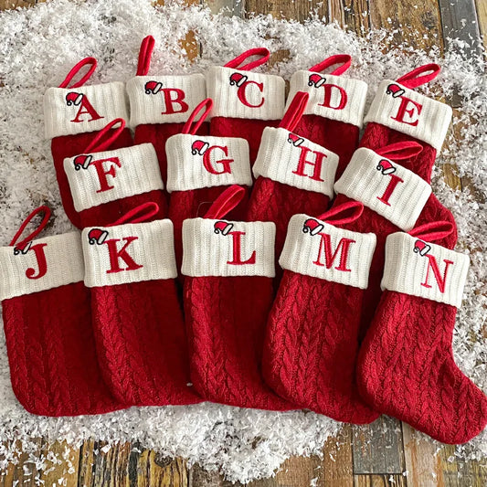 Personalized Xmas Alphabet Socks