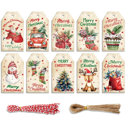 Vintage Holiday Gift Tag Set