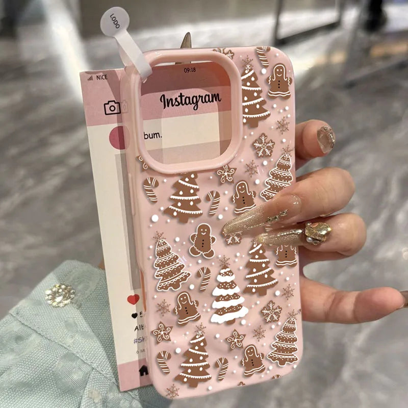 Festive White Snowflake Phone Case