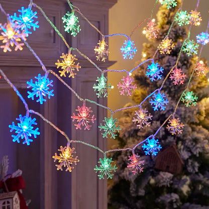 Enchanting Snowflake String Lights