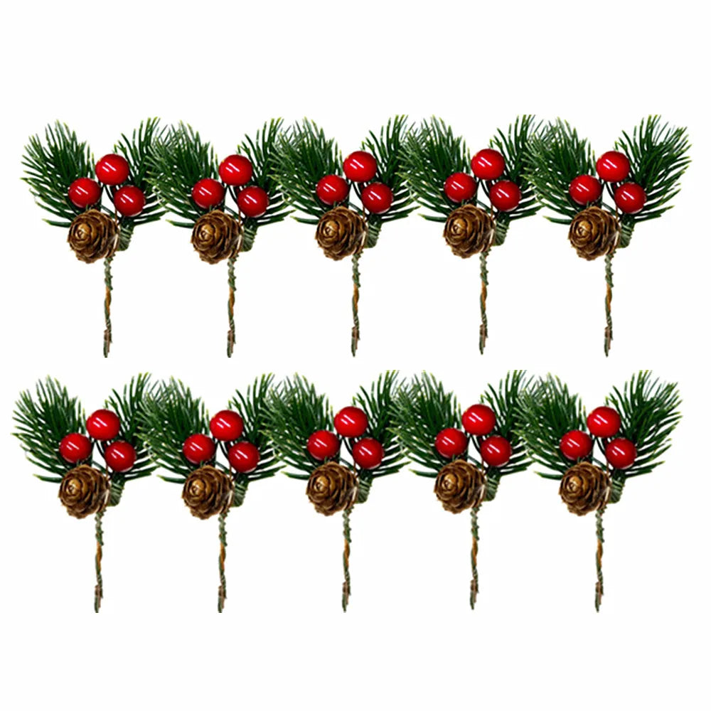 Pinecone & Berry Xmas Décor Picks