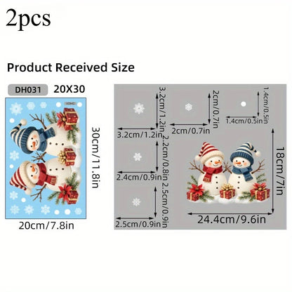 Festive Snowman Window Cling