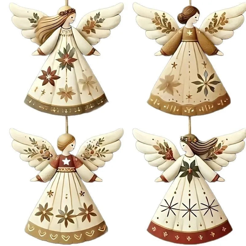 Vintage Angel Ornaments Set