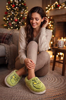 Cozy Grinch Plush Slippers