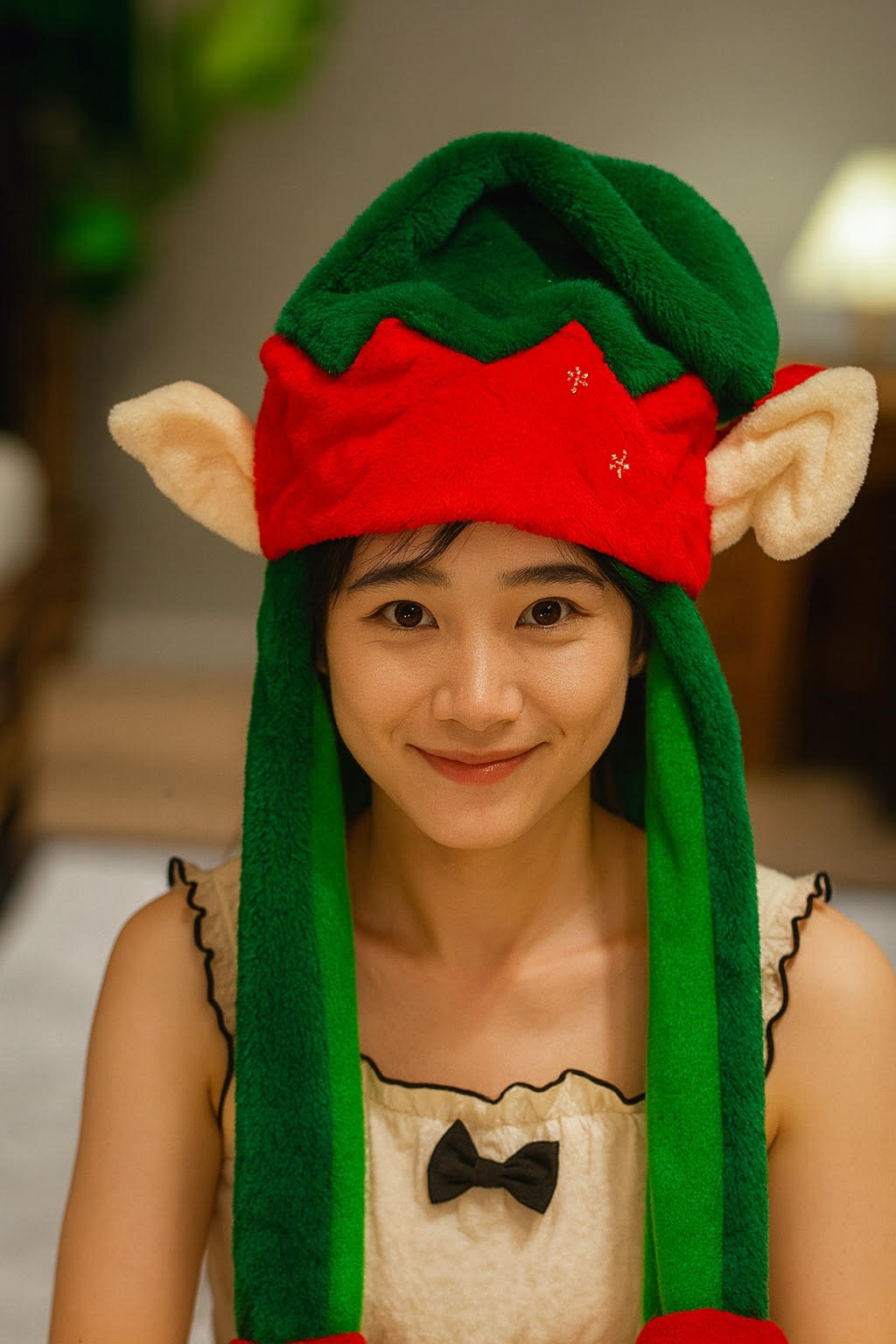 Festive Fun Plush Hat with Moving Ears