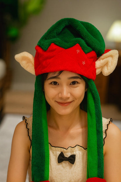 Festive Fun Plush Hat with Moving Ears