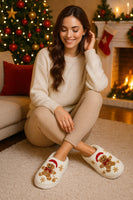 Gingerbread Warm & Cozy Slippers