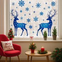 Winter Reindeer Window Clings