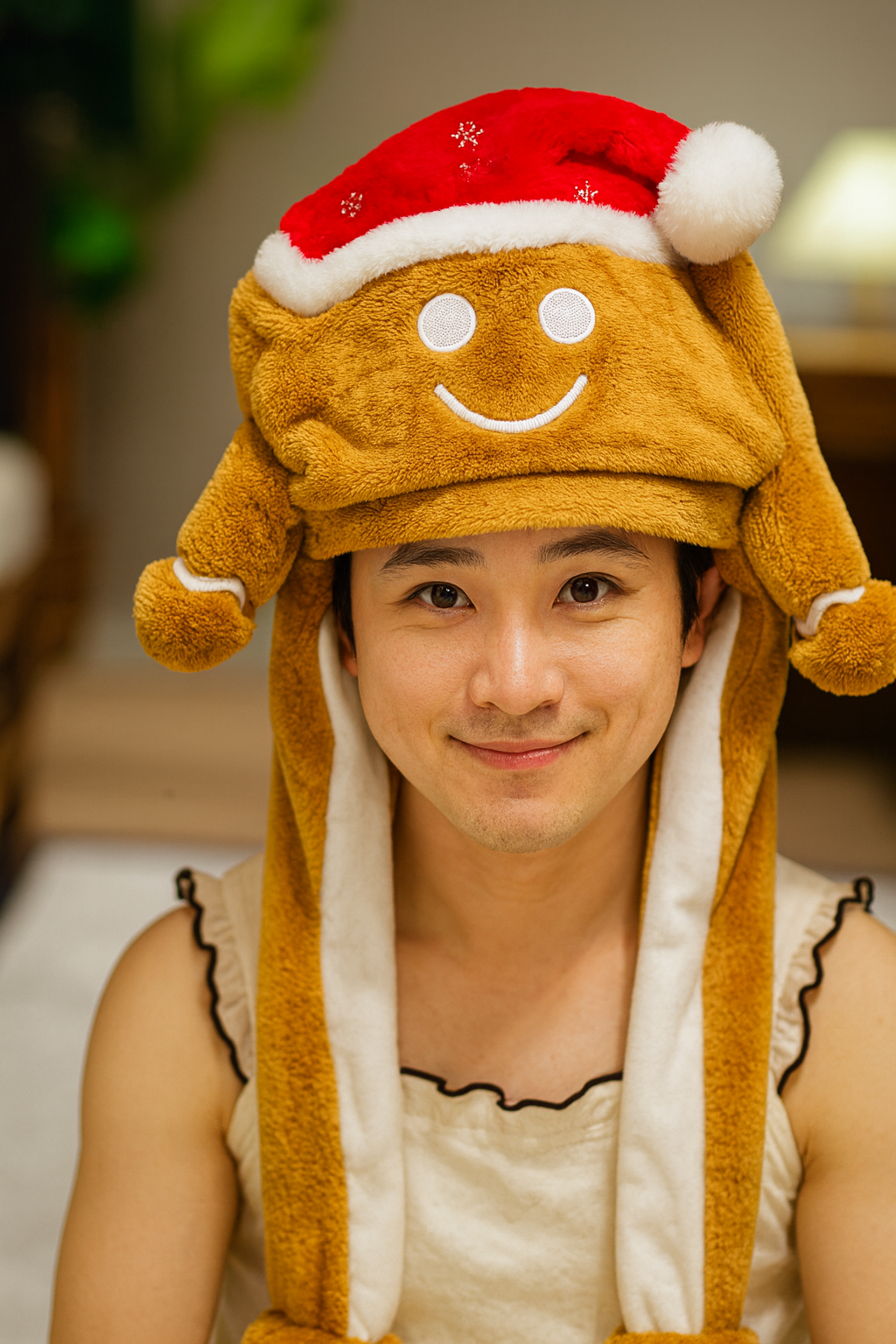 Festive Fun Plush Hat with Moving Ears