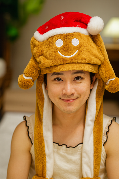 Festive Fun Plush Hat with Moving Ears