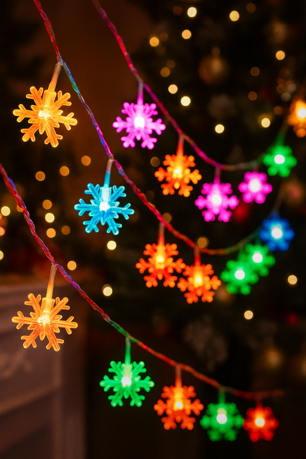 Enchanting Snowflake String Lights