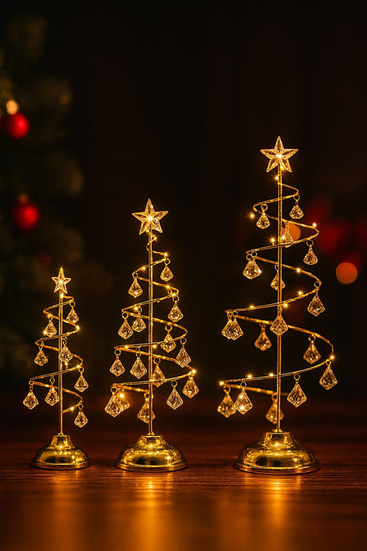 Elegant Crystal LED Christmas Tree Lamp