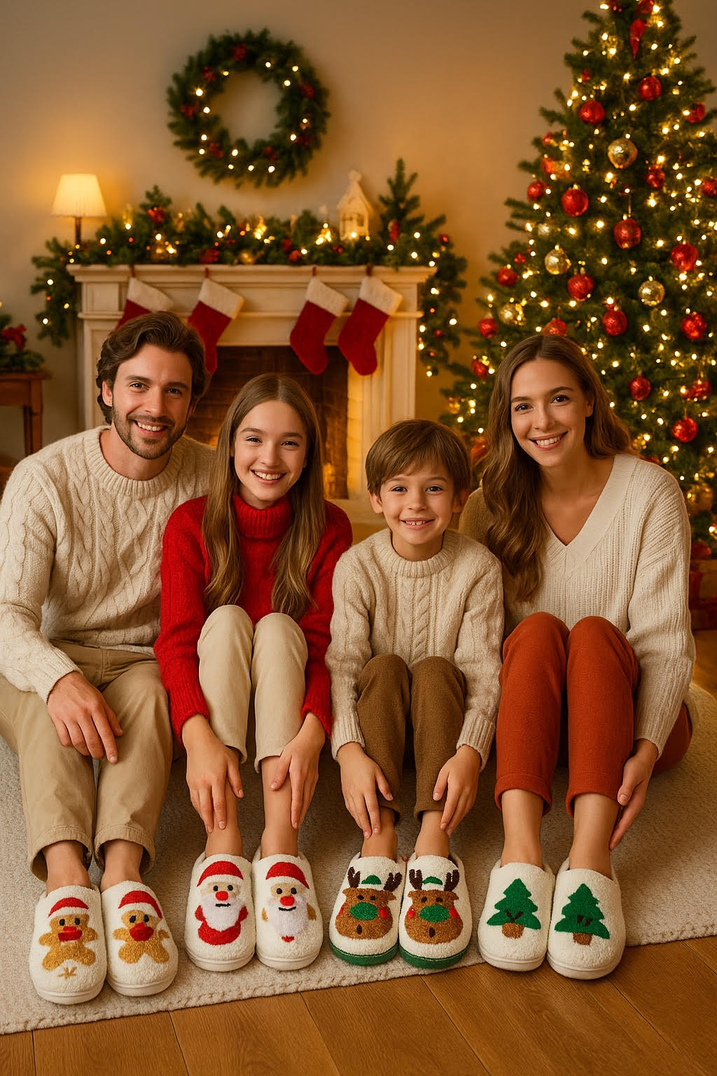 Gingerbread Warm & Cozy Slippers
