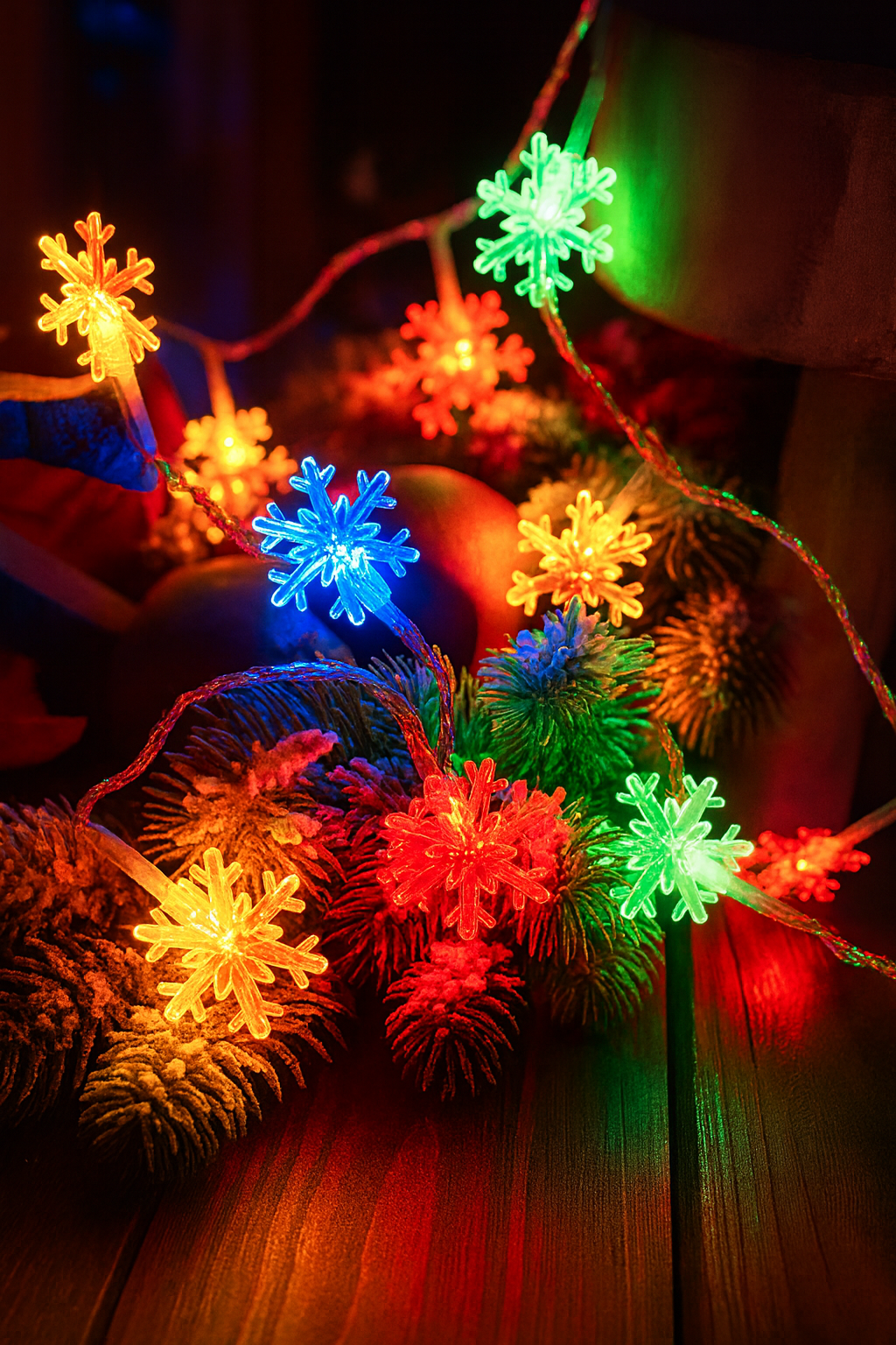 Enchanting Snowflake String Lights