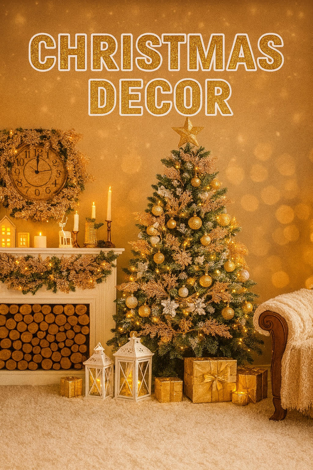 Glittering Holiday Berry Decor Set