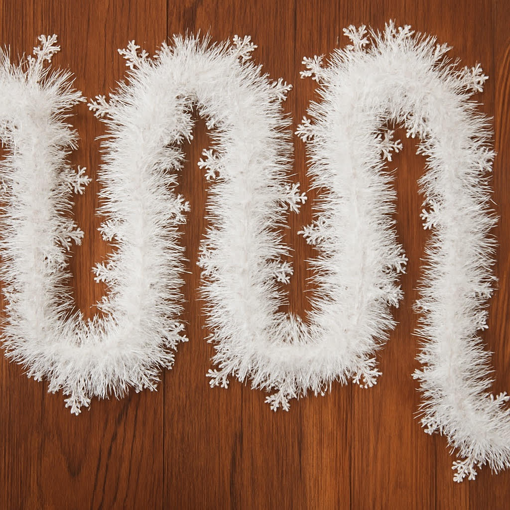 Enchanting Snowflake Tinsel Garland