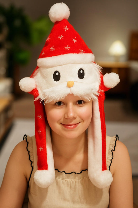 Festive Fun Plush Hat with Moving Ears