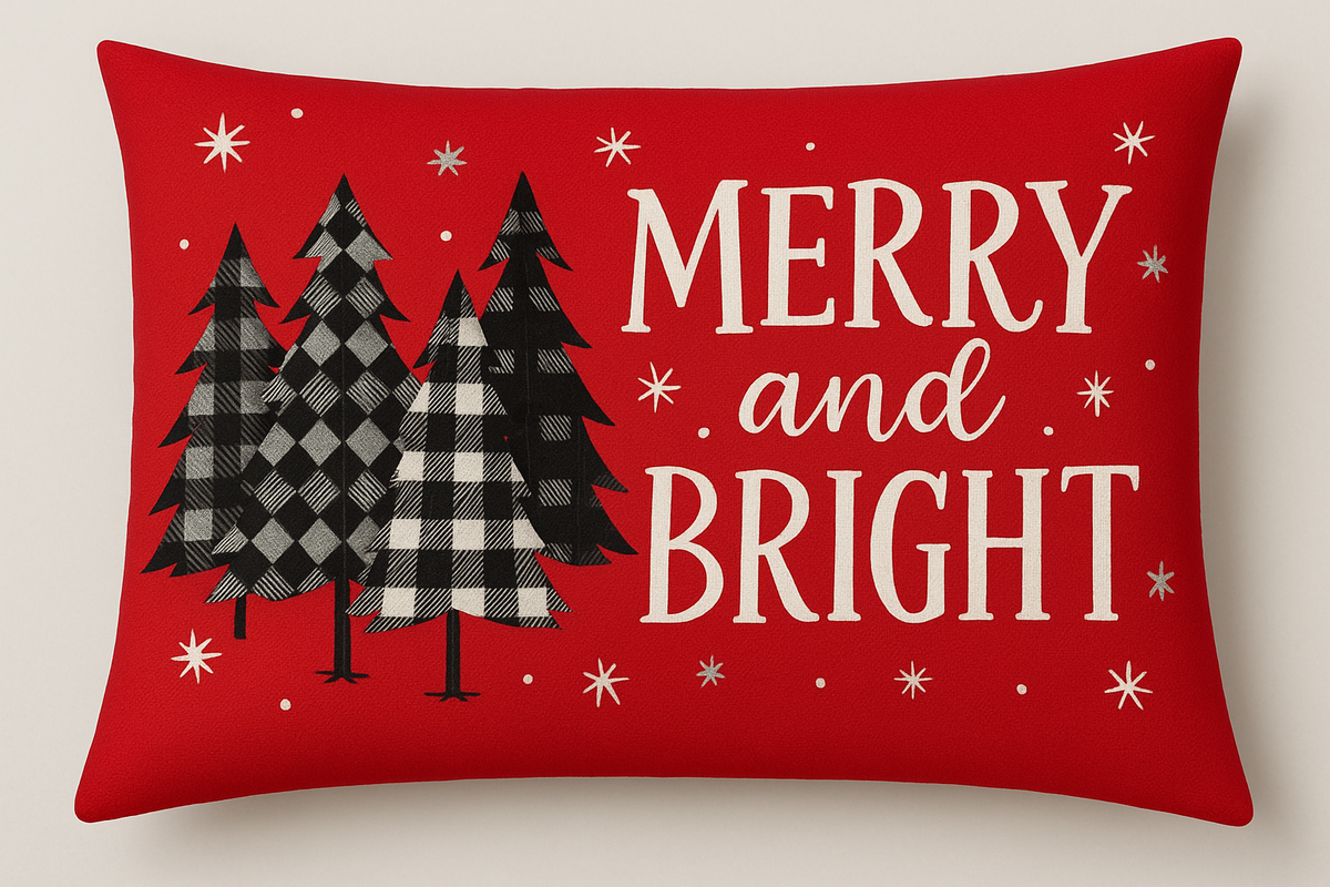 Xmas Holiday Pillow Cover Set